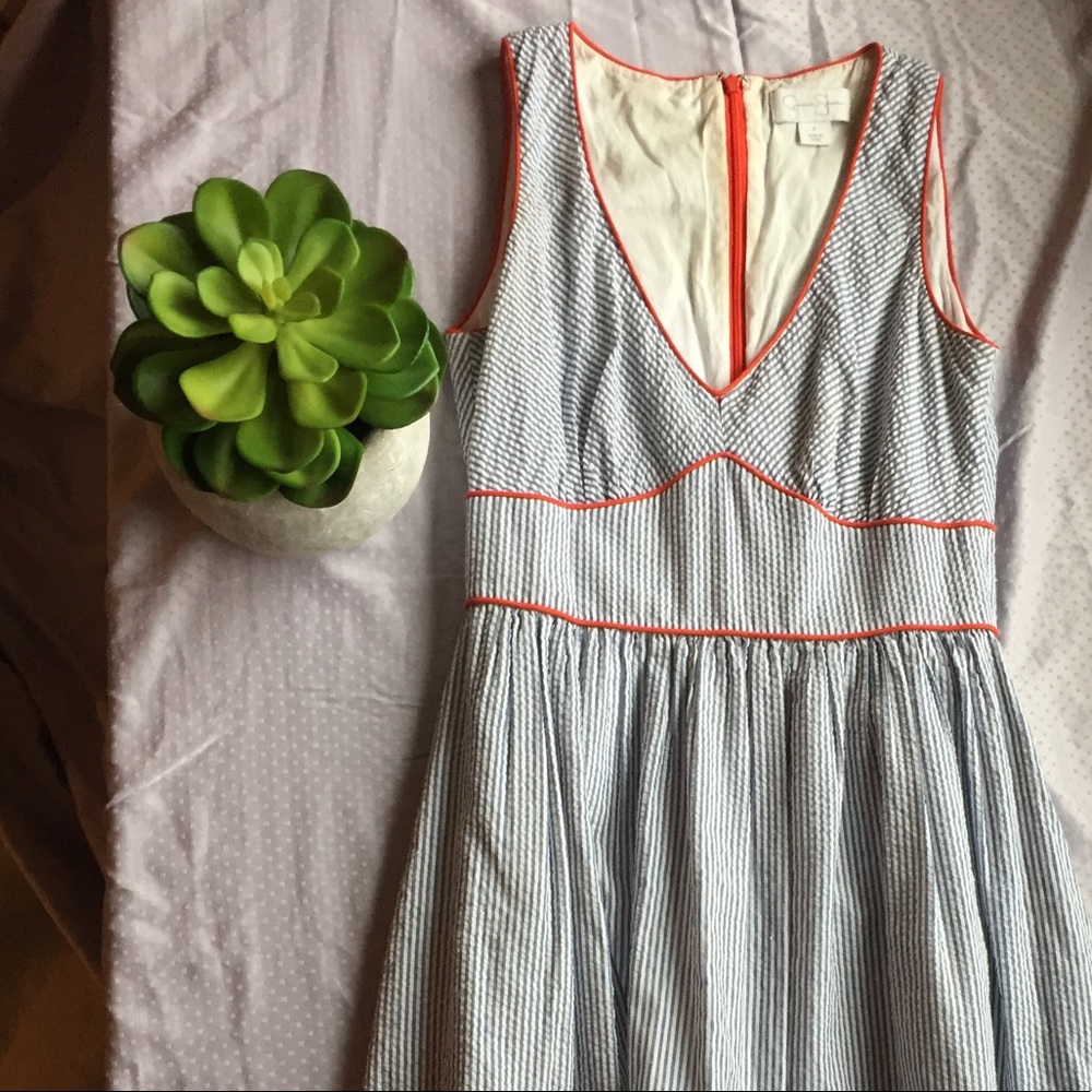 Jessica Simpson Blue Striped Dress